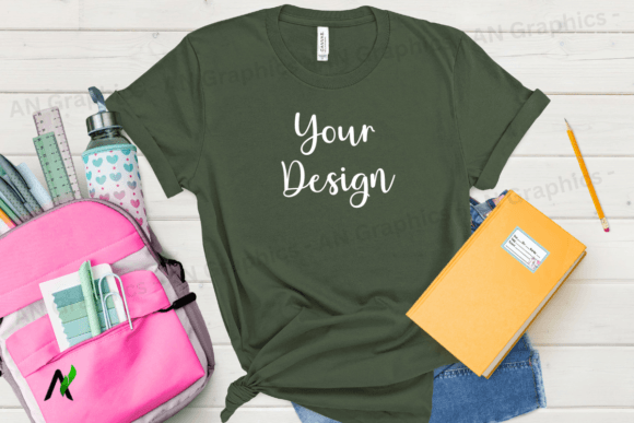 Back to School Bell Canvas Mockup - 086