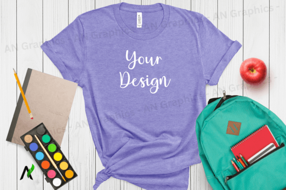 Back to School Bella Canvas Mockup - 045
