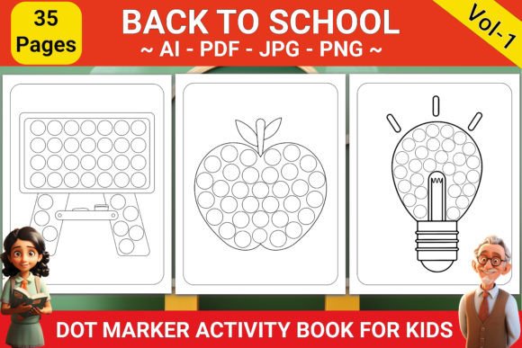Back to School Dot Marker Activity Book