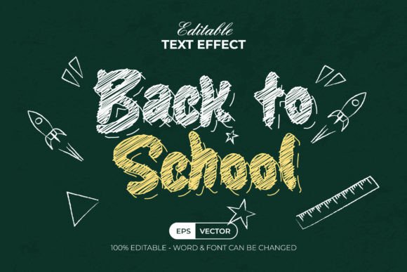 Back to School Text Effect Chalk Style: A Versatile Design Tool for Creative Professionals