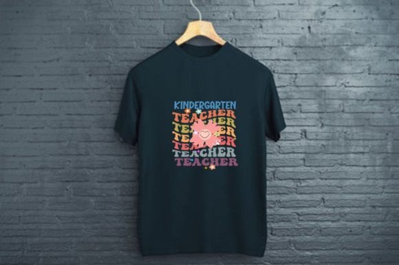 Kindergarten Teacher - Back to School T-Shirt Design: A Creative and Educational Concept