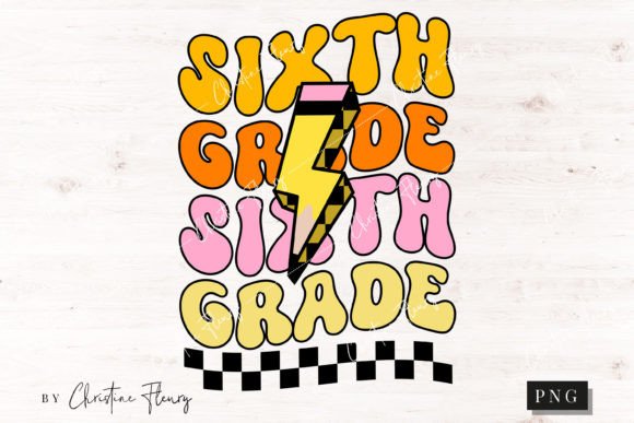 Reviving Nostalgia with Retro Sixth Grade PNG